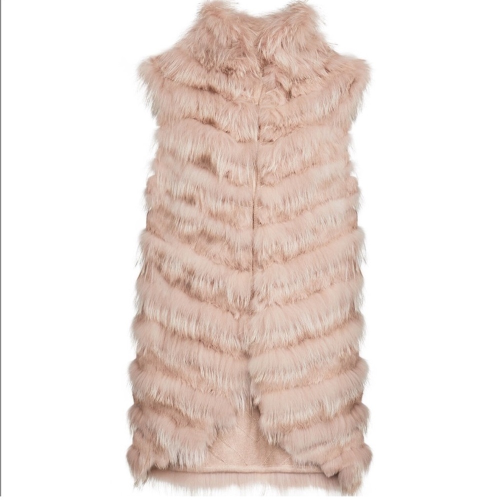 BCBG MAxazaria Fox Fur Vest
